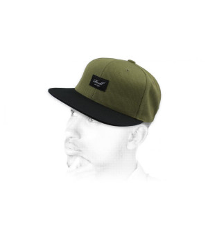 snapback grün schwarz Reell Pitchout Cap olive black